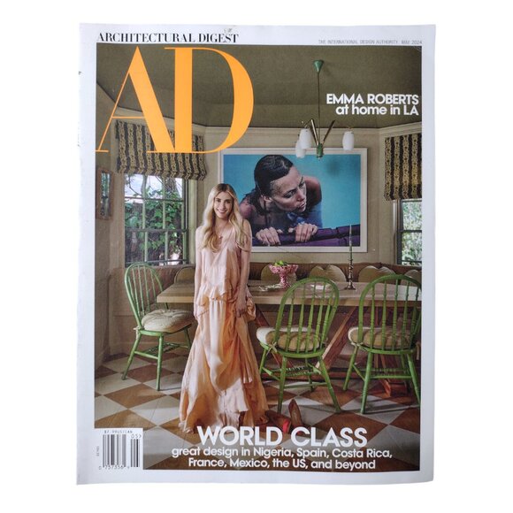 AD Architectural Digest Magazine 5 Issue Bundle 2024 Emma Roberts DIPLO - Picture 2 of 8